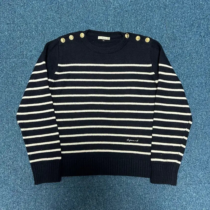 [BUNJANG] Depound Striped Knit Sweater / 드파운드 스트라이프 니트