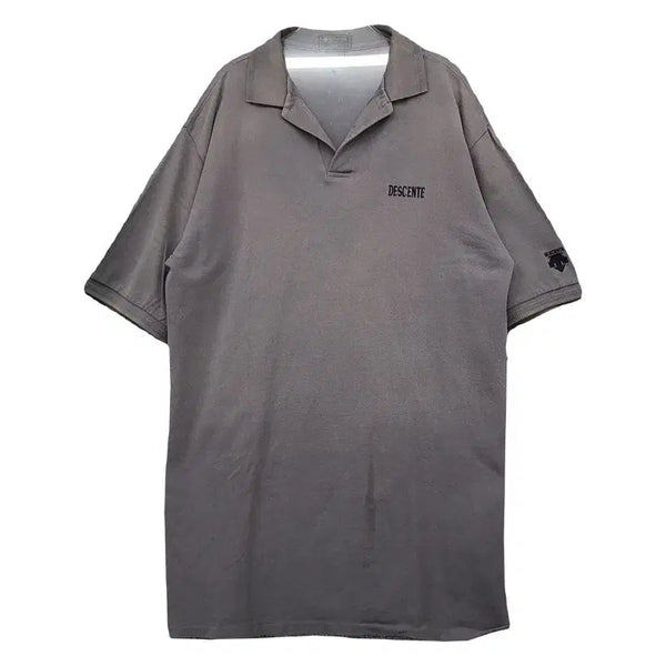 [BUNJANG] Descente Japan Oversized Fit Collar T-Shirt L / 데상트 재팬 오버핏 반팔 카라티 L