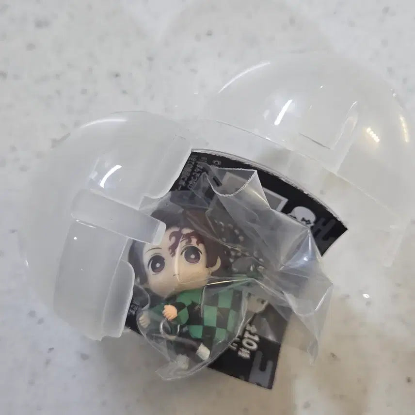 [BUNJANG] Demon Slayer Tanjiro Gacha Keyring / 귀멸의칼날 대롱 탄지로 가챠 키링