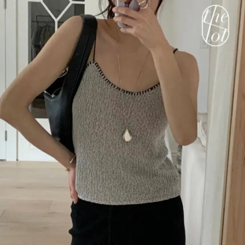 [BUNJANG] Liberty Wrinkle Sleeveless Knit Bustier / 리버티 링클 나시 니트 뷔스티에