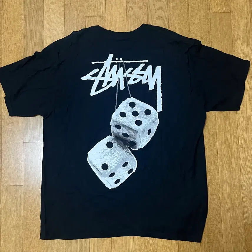 [BUNJANG] Stussy Fuzzy Dice T-shirt Black / [크림구매, L] 스투시 퍼지 다이스 티셔츠 블랙