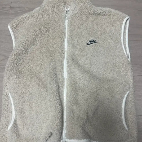 [BUNJANG] Nike Fleece Vest Beige / 나이키 플리스 조끼 베이지