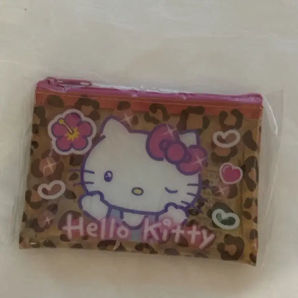 [BUNJANG] Sanrio Hello Kitty Leopard Print Pouch / 산리오 헬로키티 호피 파우치