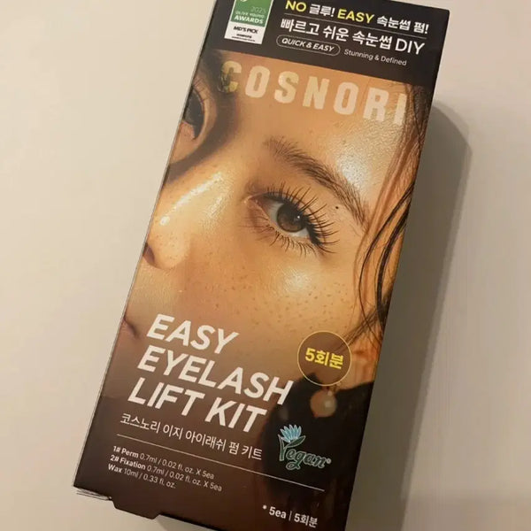 [BUNJANG] Cosnori Easy Eyelash Perm Kit (5 Applications) / 코스노리 이지 아이래쉬 펌 키트 속눈썹 펌 5회분 새상품