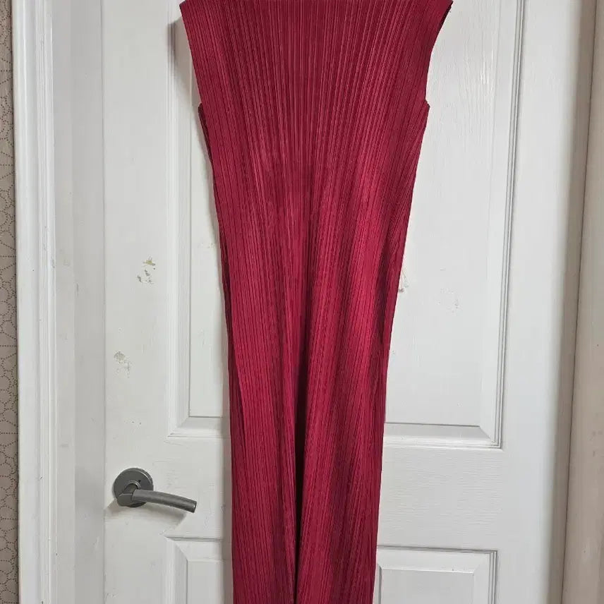 [BUNJANG] Pleated Dress Burgundy / 플리츠 원피스 버건디