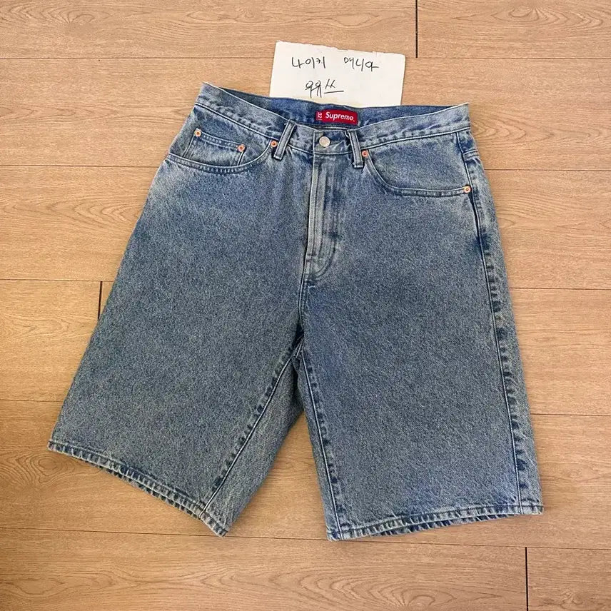 [BUNJANG] Supreme Baggy Denim Shorts Washed Blue 23SS Size 32 / [32]슈프림 배기 데님 쇼츠 워시드 블루23SS