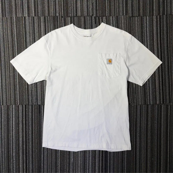 [BUNJANG] Carhartt White Pocket T-Shirt / 칼하트 화이트 포켓 반팔 티셔츠