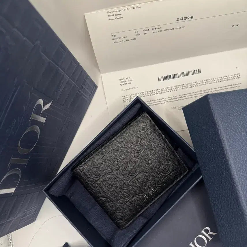 [BUNJANG] Dior Dior Oblique Gravity Black Bifold Wallet / [백화점판] 디올 오블리크 그래비티 블랙 반지갑