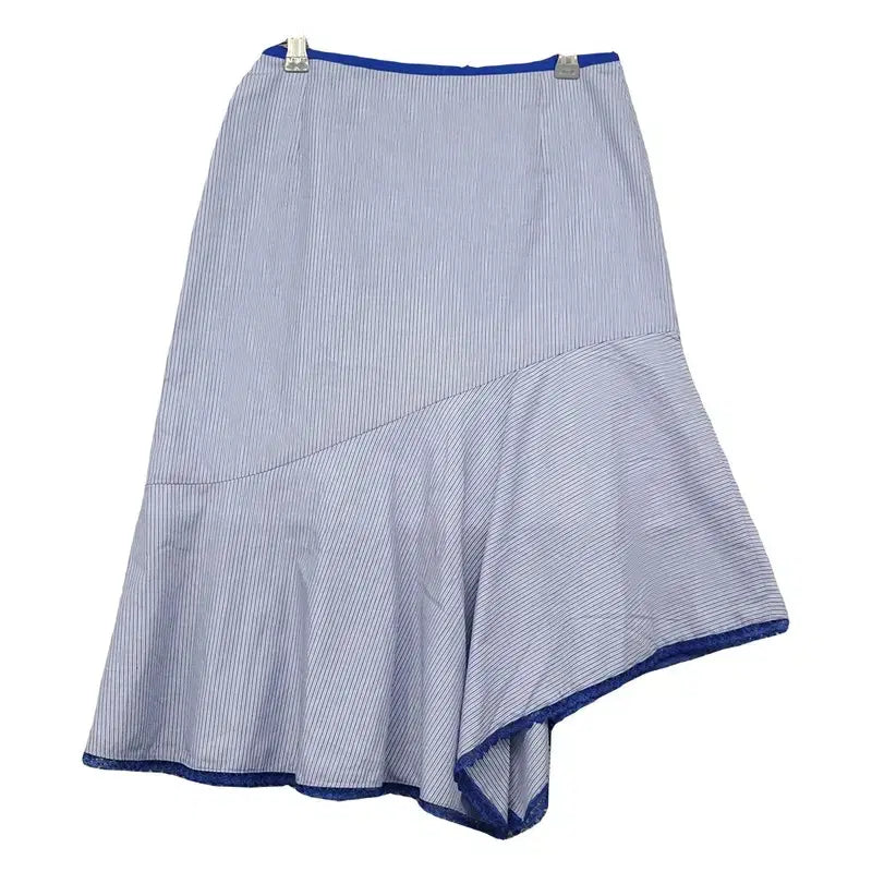 [BUNJANG] JS New York Stripe Light Blue Asymmetrical Skirt / JS 뉴욕 스트라이프 라이트 블루 언발란스 스커트 6