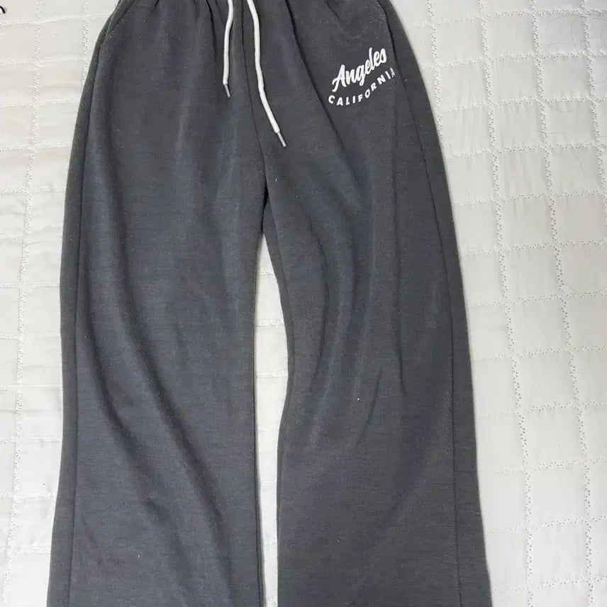[BUNJANG] Comfortable Grey Cotton Banding Pants / 바지