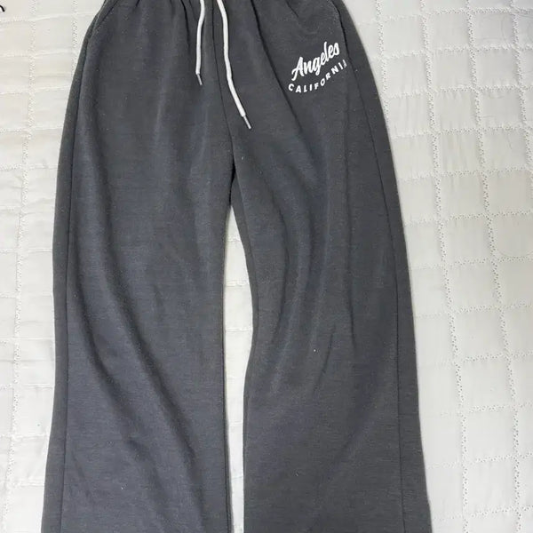 [BUNJANG] Comfortable Grey Cotton Banding Pants / 바지