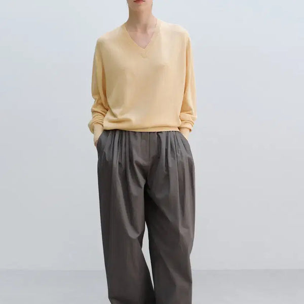 [BUNJANG] Mundal Cotton Volume Tuck Pants / 문달 코튼 볼륨 턱 팬츠