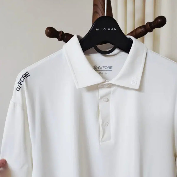 [BUNJANG] G/FORE Men's Functional Long Sleeve Golf T-Shirt White XL / [코오롱정품/세탁완료]21년 지포어 남성 기능성 긴팔 골프 티셔츠 화이트