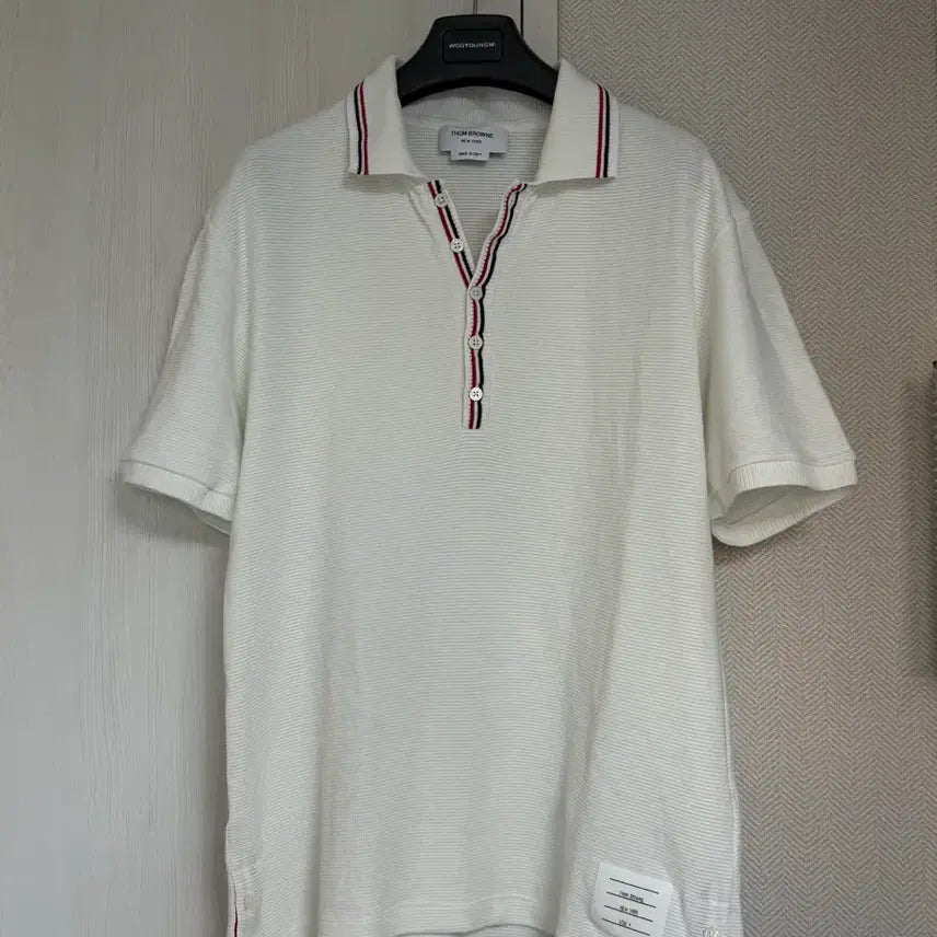 [BUNJANG] Thom Browne 25FW Short Sleeve Knit Polo Shirt Size 4 / (4) 25fw 톰브라운 반팔 니트 카라티