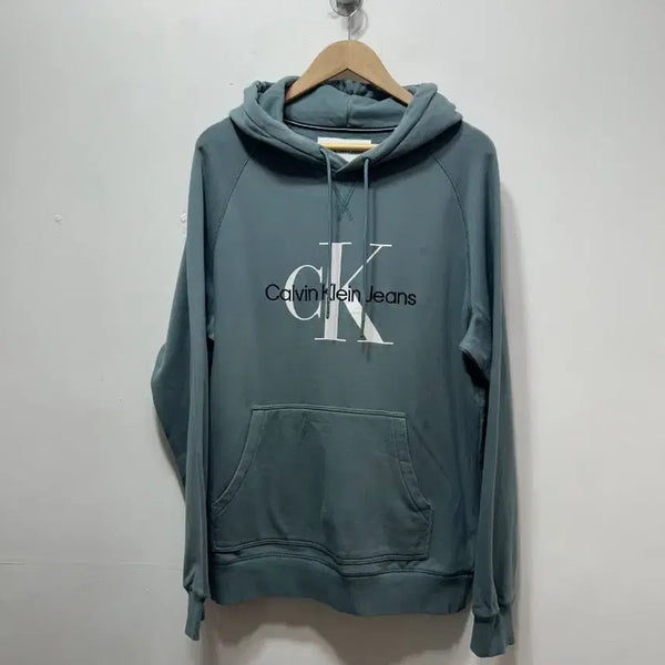 [BUNJANG] Calvin Klein Men's Hoodie Blue L (100) / 캘빈클라인 남성 후드티 블루 L 100사이즈