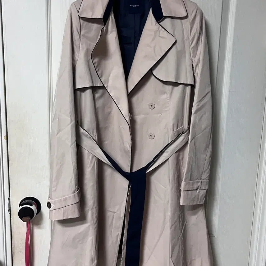 [BUNJANG] Minimum Color-Blocked Trench Coat / 미니멈 배색 트렌치코트 간절기코트