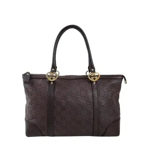 [BUNJANG] Gucci Guccissima Leather Lovely Heart Interlocking G Tote Bag / 정품 구찌 시마 레더 러블리 하트 인터로킹 토트백