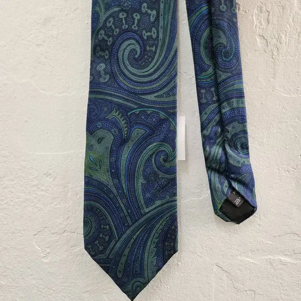 [BUNJANG] Ermenegildo Zegna Silk Paisley Pattern Necktie / ZEGNA ITALY 실크 타이 남 J6211