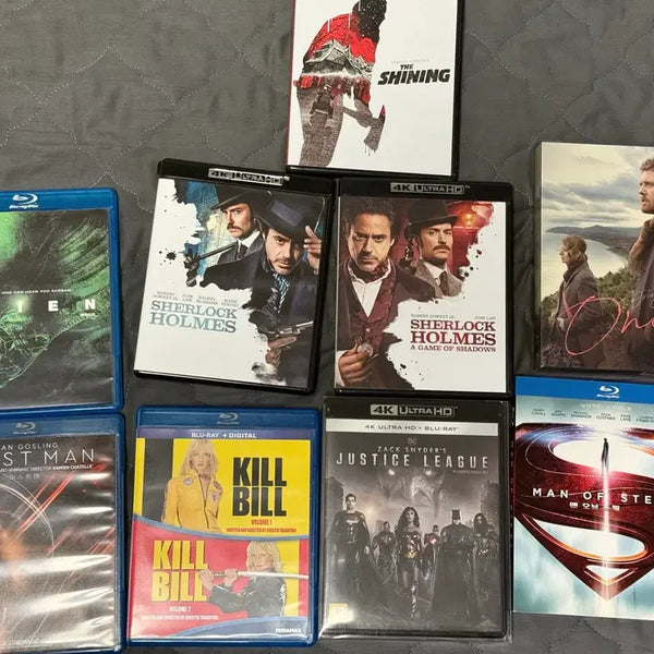 [BUNJANG] Bundle Set: Alien, Sherlock Holmes 1 & 2, The Shining, First Man, Kill Bill 1 & 2, Justice League, Man of Steel Blu-ray Collection / 블루레이 일괄