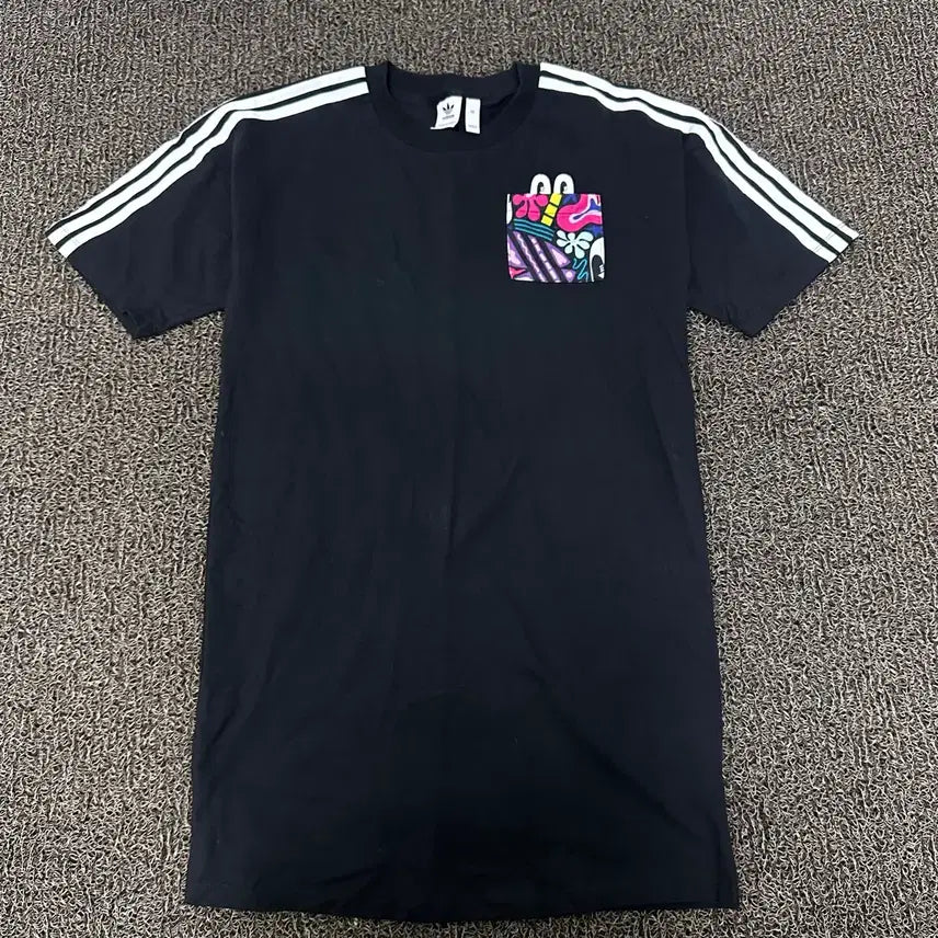 [BUNJANG] Adidas Women's Black Short Sleeve T-Shirt Dress XS / 아디다스 여성 원피스 반팔티셔츠 블랙 XS