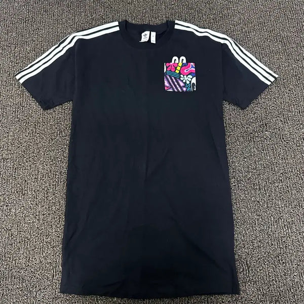 [BUNJANG] Adidas Women's Black Short Sleeve T-Shirt Dress XS / 아디다스 여성 원피스 반팔티셔츠 블랙 XS