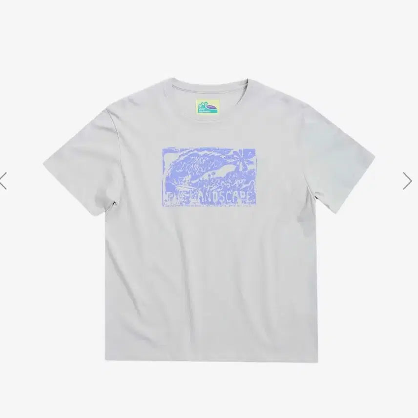[BUNJANG] 999humanity Wave Coast Half Tee (Gray) Size 3 / 999휴머니티 wave coast half tee(그레이) 3사이즈