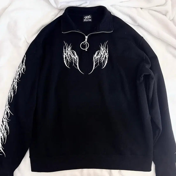 [BUNJANG] KRY Clothing O-Ring Zipper Long Sleeve Sweatshirt Hoodie / kry clothing o링 지퍼 탑 긴팔 티셔츠 맨투맨 후드 집업