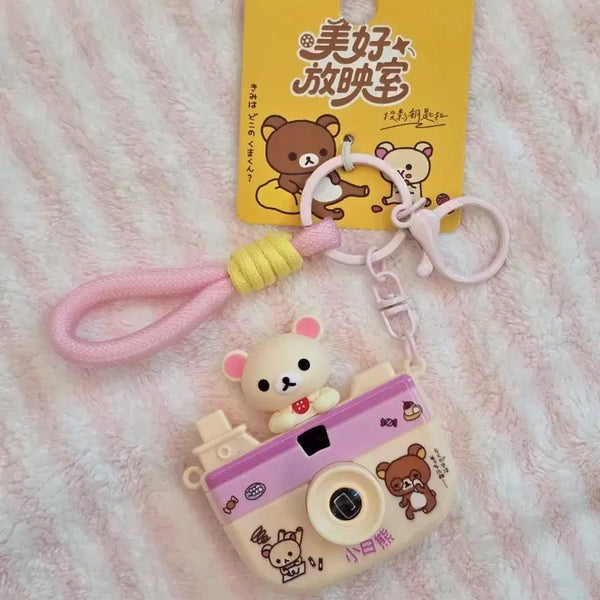 [BUNJANG] Rilakkuma Beam Camera Keychain / 리락쿠마 빔 카메라 키링