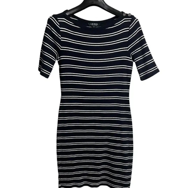 [BUNJANG] Polo Ralph Lauren Navy Stripe Dress Size S / 폴로 랄프로렌 네이비 스트라이프 원피스 S size