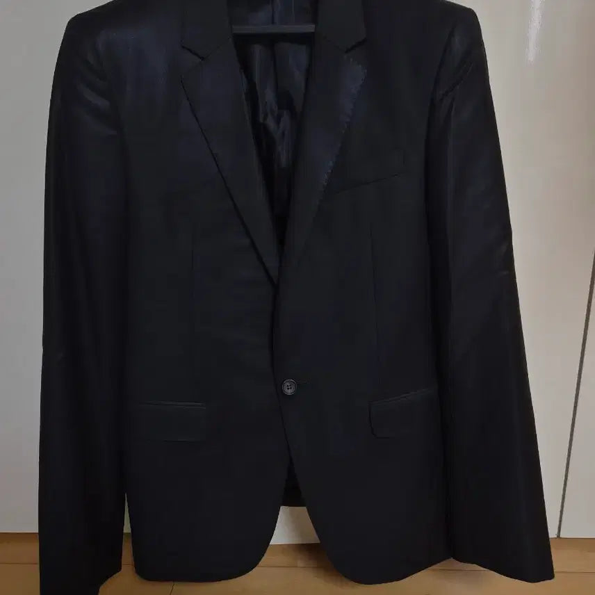 [BUNJANG] Solid Homme Black One-Button Blazer Jacket / 솔리드옴므 자켓