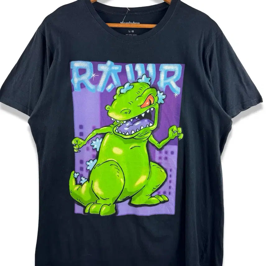 [BUNJANG] Nickelodeon Raptor Graphic T-Shirt / 니켈로디언 랩터 그래픽 티셔츠4403