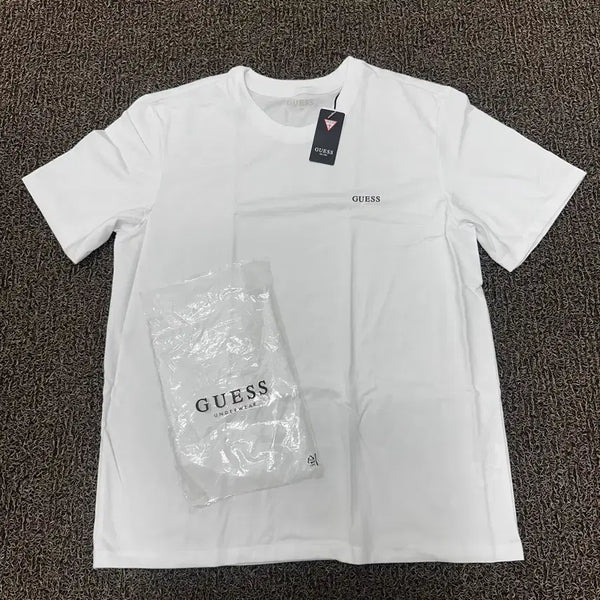 [BUNJANG] GUESS White Short-Sleeve T-Shirt L / [새상품] GUESS 게스 반팔티셔츠 화이트 100(L)