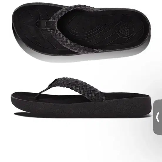 [BUNJANG] Malibu Sandals Flip Flops Black Size 280 / 말리부샌들 쪼리 블랙 280