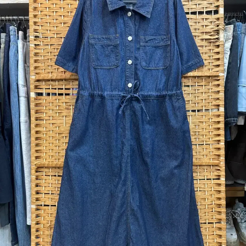 [BUNJANG] Denim Shirt Dress / 청 데님 셔츠 원피스