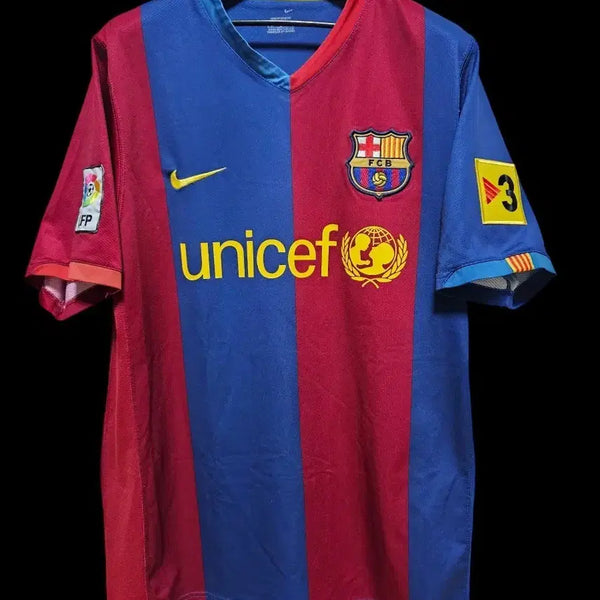 [BUNJANG] FC Barcelona 2006-2007 Lionel Messi Jersey (Size M) / 06-07 바르셀로나 유니폼 메시 마킹 M사이즈
