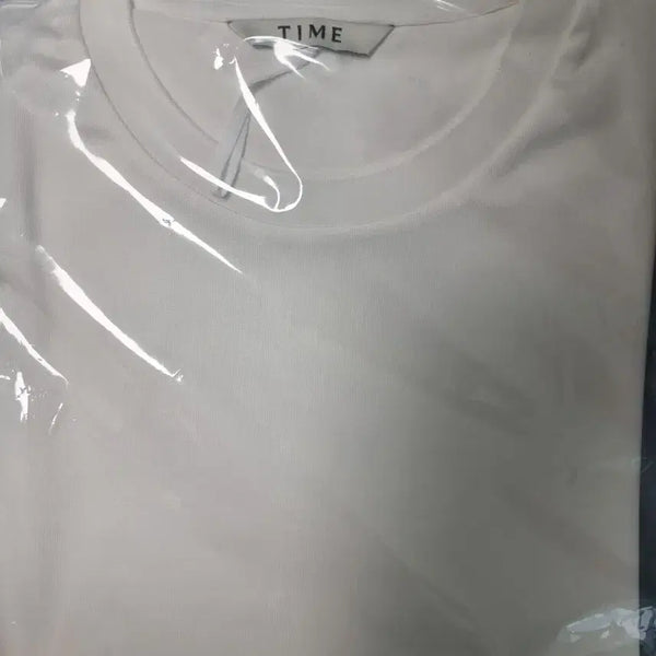 [BUNJANG] TIME HOMME Oversized Short Sleeve T-Shirt (White, Black) / 2026타임옴므 반팔티