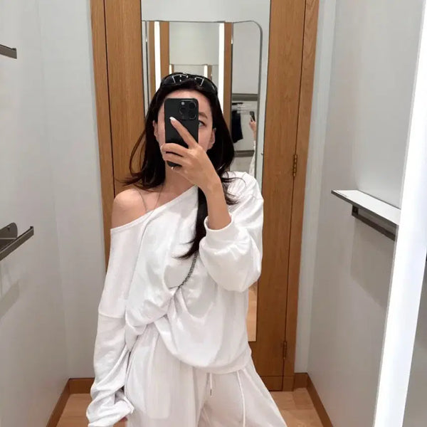 [BUNJANG] ENNUEL Askin Loose Fit Set-up White / 엔뉴엘 아스킨 훌렁핏 셋업
