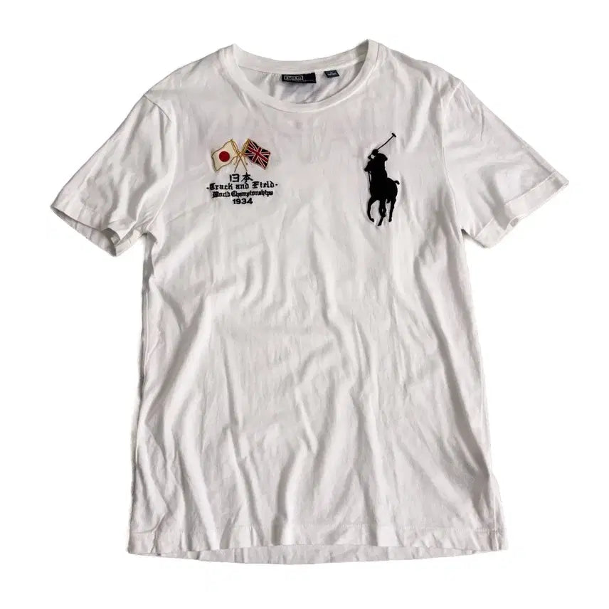 [BUNJANG] Polo Ralph Lauren Japan Edition Big Pony Embroidered T-Shirt / M) 폴로 랄프로렌 재팬에디션 빅포티 자수 티셔츠