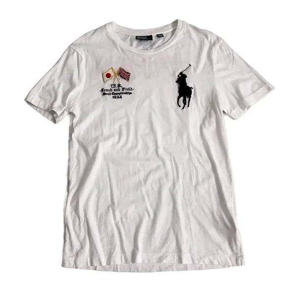 [BUNJANG] Polo Ralph Lauren Japan Edition Big Pony Embroidered T-Shirt / M) 폴로 랄프로렌 재팬에디션 빅포티 자수 티셔츠