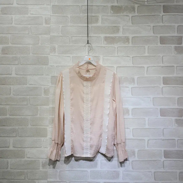 [BUNJANG] Lace Blouse Free Size / ㅈ234 레이스 블라우스 F