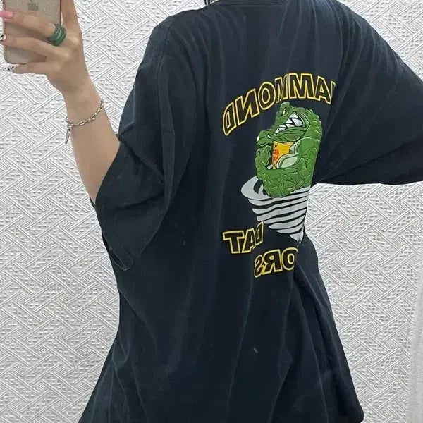 [BUNJANG] Gildan Vintage Street Punk Graphic Print T-Shirt XL / 길단 빈티지 스트릿 펑크 키치 프린팅 반팔티 XL C12860