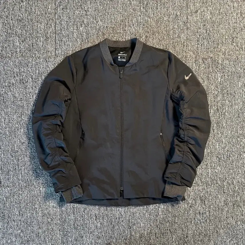[BUNJANG] Nike Black Shield Bomber Jacket Size S / 나이키 블랙 쉴드 봄버 자켓 S