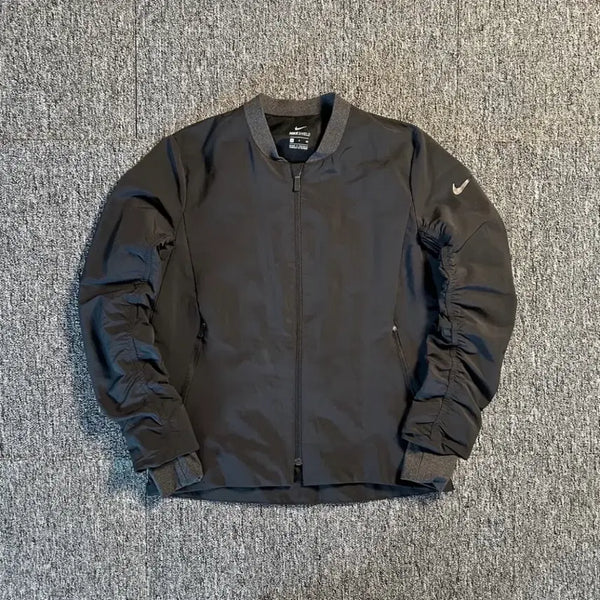 [BUNJANG] Nike Black Shield Bomber Jacket Size S / 나이키 블랙 쉴드 봄버 자켓 S
