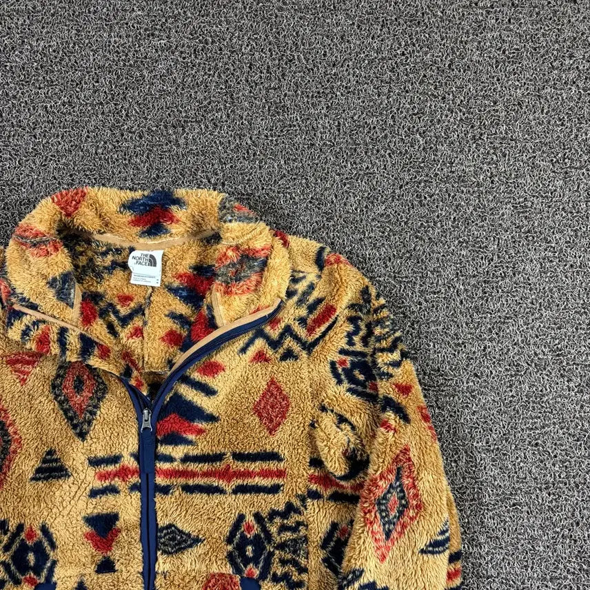 [BUNJANG] The North Face White Label Pattern Fleece Jacket / 노스페이스 화이트라벨 패턴 플리스 자켓