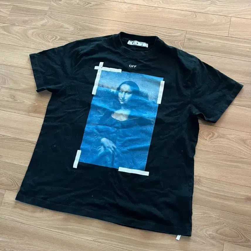 [BUNJANG] Off-White Mona Lisa Short Sleeve T-Shirt / 오프화이트 모나리자 반팔 티셔츠 급처