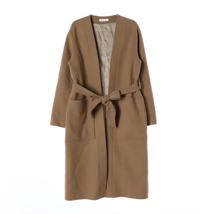[BUNJANG] ORR Notched Lapel Belted Wool Blend Long Coat / 오르 ORR 노카라 벨티드 울 블렌드 롱 코트