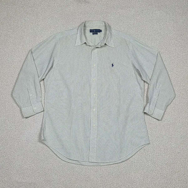 [BUNJANG] Polo Ralph Lauren Yarmouth Tattersall Check Cotton Shirt / [폴로 랄프로렌] 야무스 타터솔 체크 코튼 셔츠 | S00544