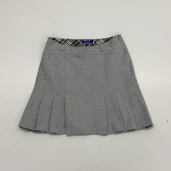 [BUNJANG] Burberry Blue Label Pleated Skirt (Gray) Size 38 / BURBERBERY 버버리 블루라벨 플리츠 스커트 (그레이) 38