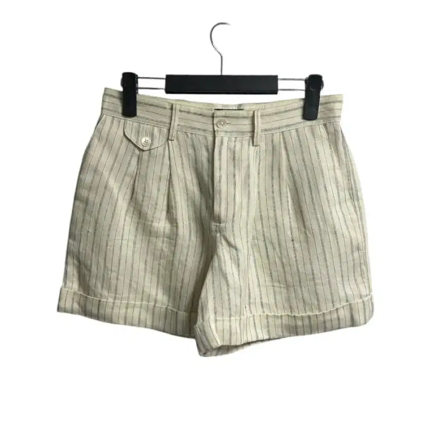 [BUNJANG] Ralph Lauren Women's Linen Shorts - Blue Stripe / 여성)랄프로렌 린넨 쇼츠 2size