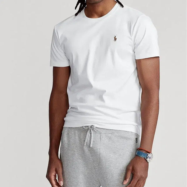 [BUNJANG] Polo Ralph Lauren Soft Touch Custom Slim Fit Short Sleeve T-Shirt with Multi-Colored Pony / 폴로 랄프로렌 오색포니 소프트터치 커스텀슬림핏 크루넥 반팔 티셔츠